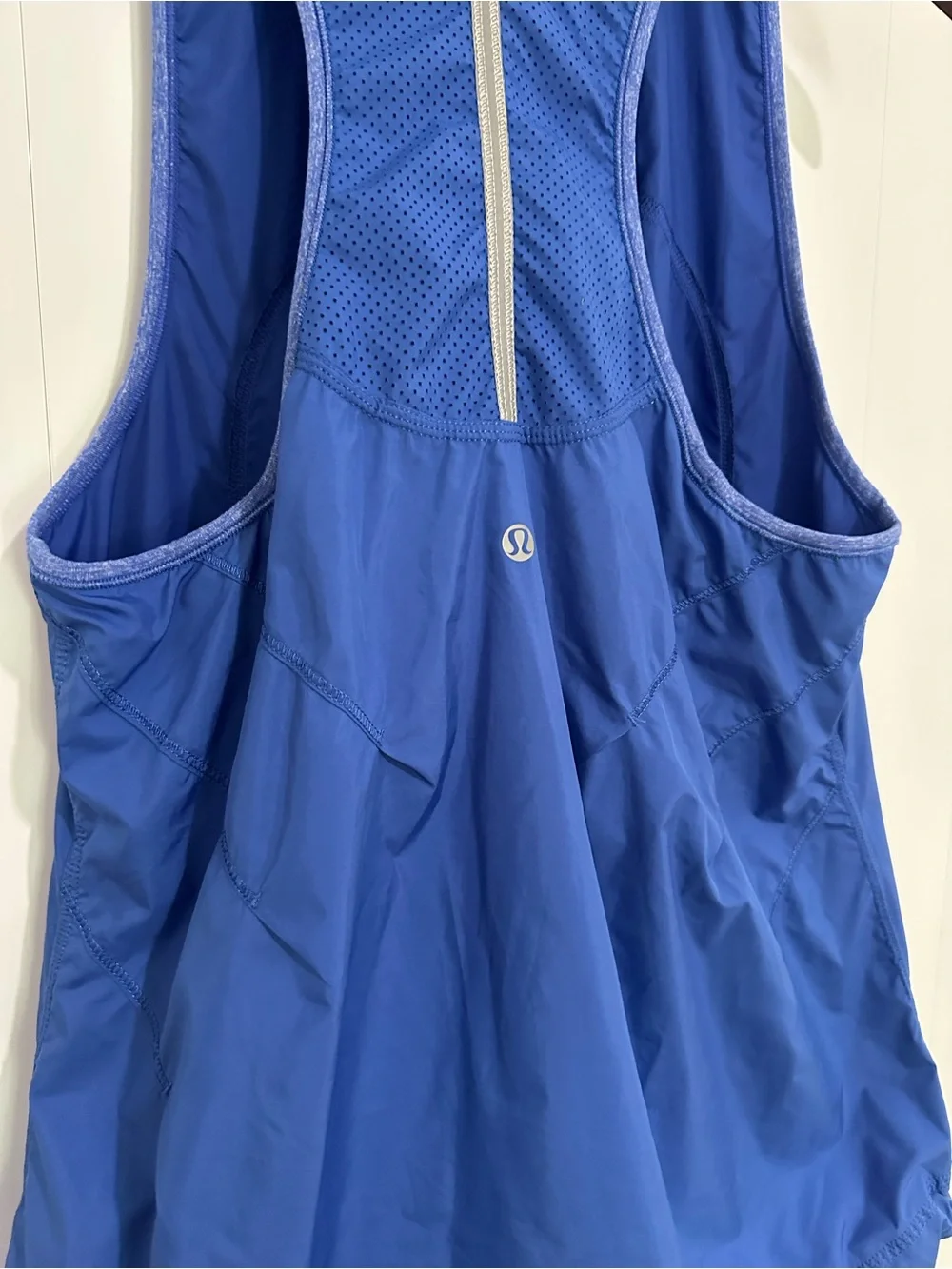 lululemon athletica Royal Blue Sleeveless Zip Vest